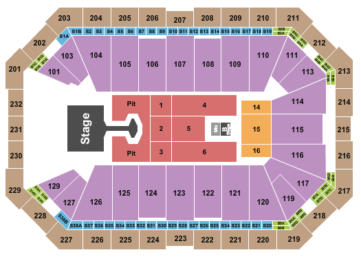 Dickies Arena Seating Chart: Disturbed