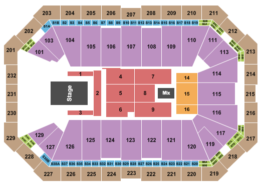 Dickies Arena Seating Chart: Elevation Worship