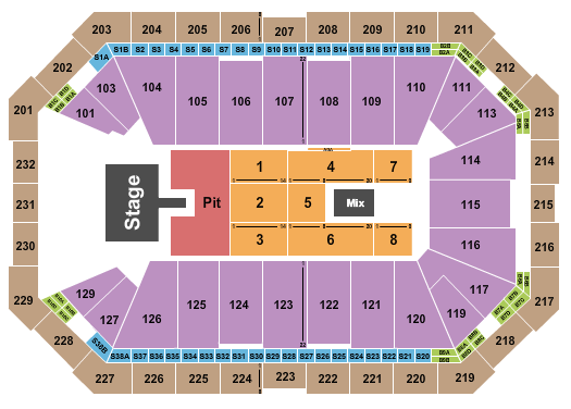 Dickies Arena Seating Chart: Ella Langley 2