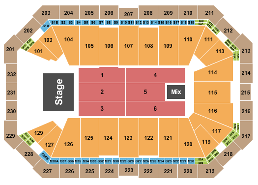 Dickies Arena Seating Chart: Endstage 10