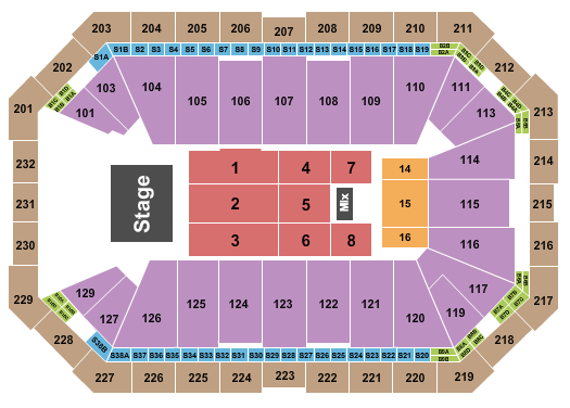 Dickies Arena Seating Chart: Endstage 11