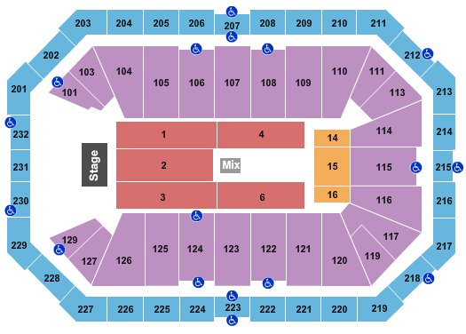 Dickies Arena Seating Chart: Endstage 2