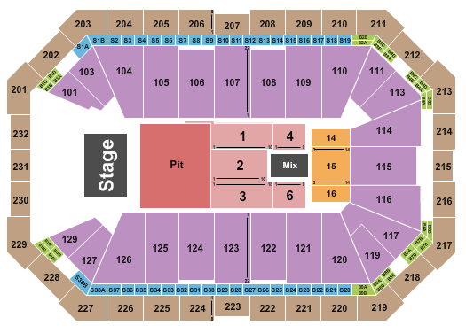 Dickies Arena Seating Chart: Endstage Big Pit