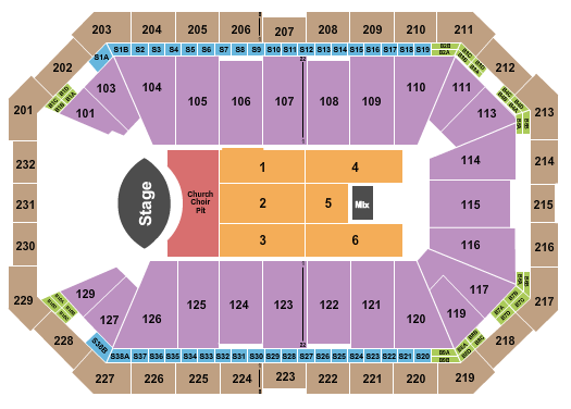 Dickies Arena Seating Chart: Eric Church