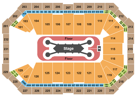 Dickies Arena Seating Chart: Feid