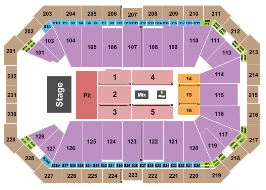 Dickies Arena Seating Chart: Forrest Frank