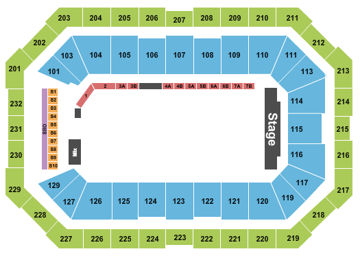 Dickies Arena Seating Chart: Horsemen