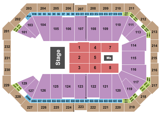 Dickies Arena Seating Chart: Intocable
