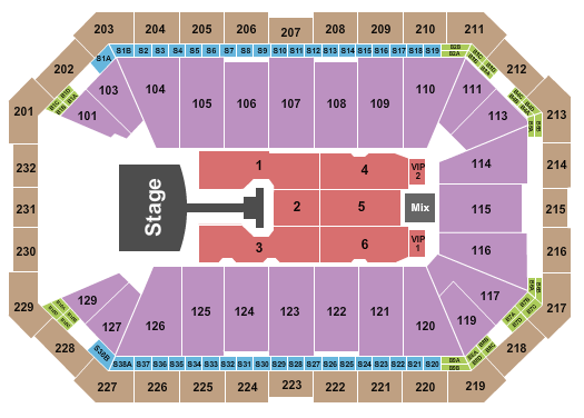Dickies Arena Seating Chart: Jonas Brothers
