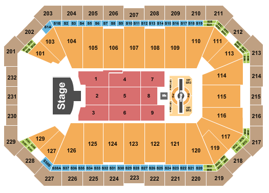 Dickies Arena Seating Chart: Justin Timberlake