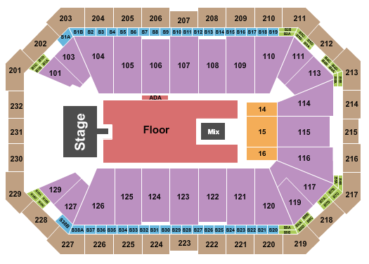 Dickies Arena Seating Chart: Ken Carson