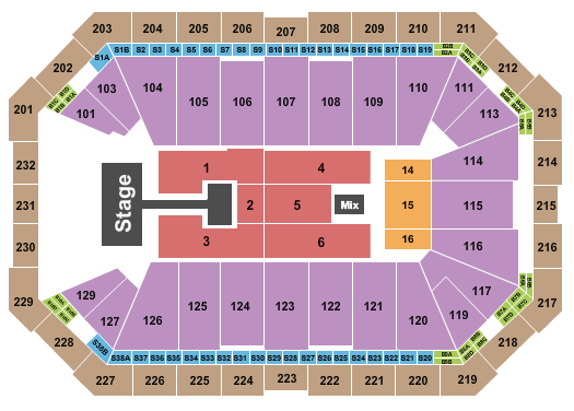 Dickies Arena Seating Chart: Kirk Franklin