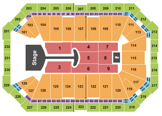 Dickies Arena Seating Chart: Lady Gaga