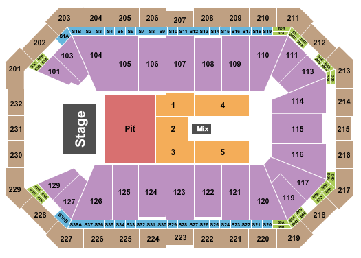 Dickies Arena Seating Chart: Lany