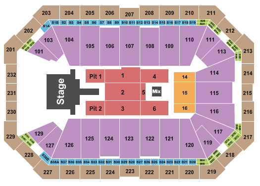Dickies Arena Seating Chart: Luke Bryan