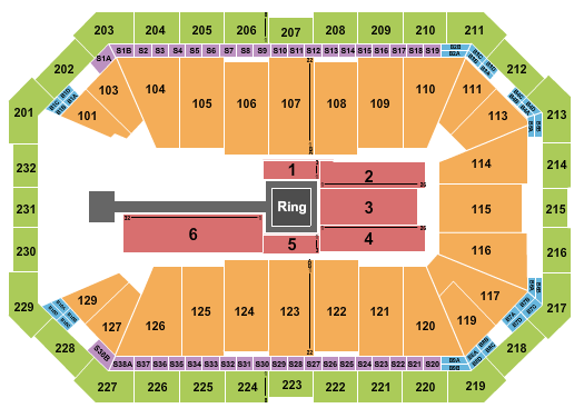 Dickies Arena Seating Chart: MMA