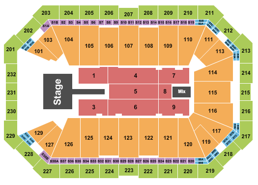 Dickies Arena Seating Chart: Meghan Trainor