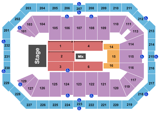 Dickies Arena Concert Seating Chart