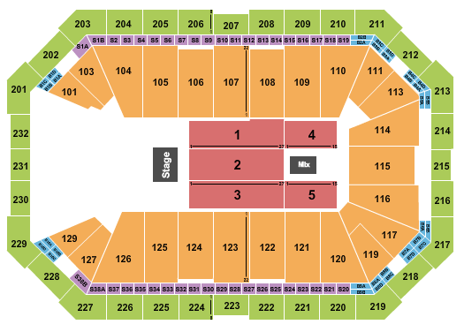Dickies Arena Seating Chart: Mike Schmitz