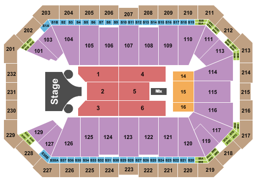 Dickies Arena Seating Chart: Missy Elliott