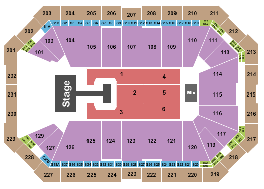 Dickies Arena Seating Chart: P1Harmony