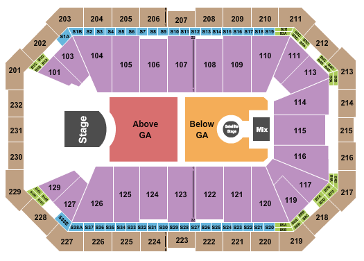 Dickies Arena Seating Chart: Phoebe Bridgers