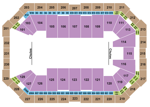 Dickies Arena Seating Chart: Rodeo