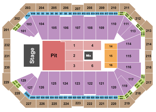 Dickies Arena Seating Chart: Ryan Bingham