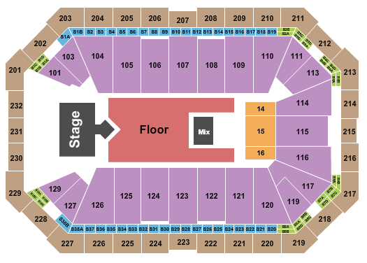 Dickies Arena Seating Chart: Sexyy Red