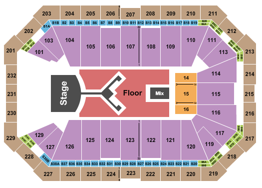 Dickies Arena Seating Chart: Shinedown