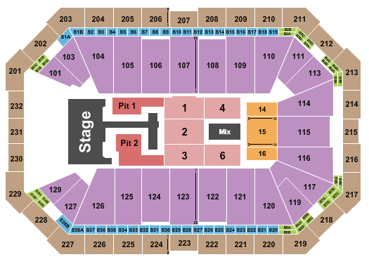 Dickies Arena Seating Chart: Teddy Swims
