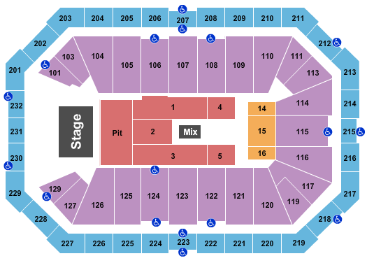Dickies Arena Seating Chart: Tyler Childers