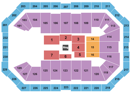 Dickies Arena Map