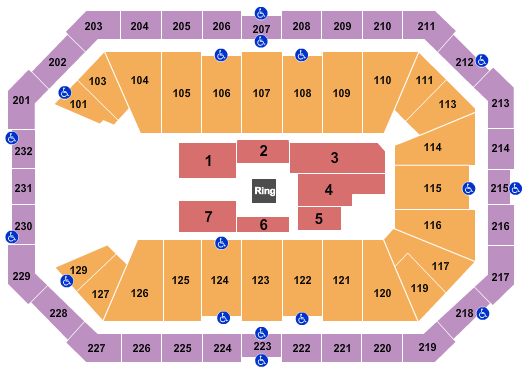 Dickies Arena Seating Chart: WWE