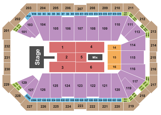 Dickies Arena Seating Chart: Wu-Tang Clan