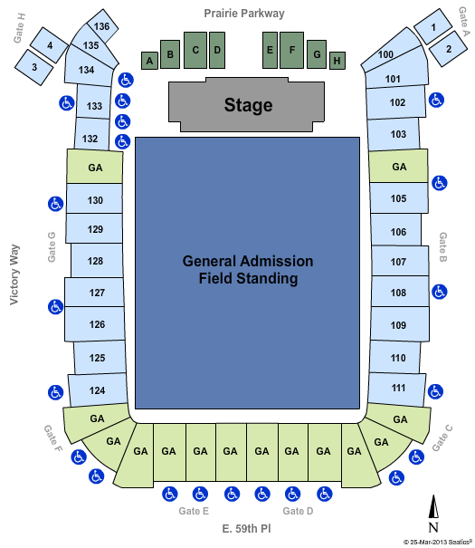Dick's Sporting Goods Park Seating Chart