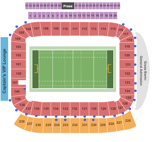 Dignity Health Sports Park - Stadium Seating Chart: Rugby