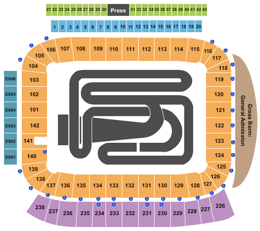 Dignity Health Sports Park - Stadium Seating Chart: SMX