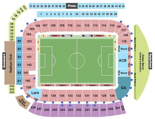 Dignity Health Sports Park - Stadium Seating Chart: Soccer 5