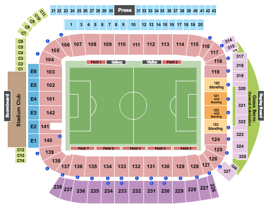Dignity Health Sports Park - Stadium Seating Chart: Soccer