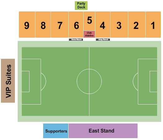 Trinity Health Stadium Map