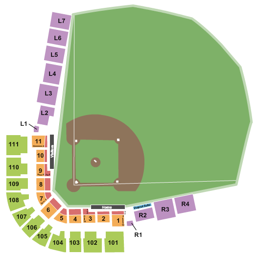 UFCU Disch-Falk Field Seating Chart: Baseball