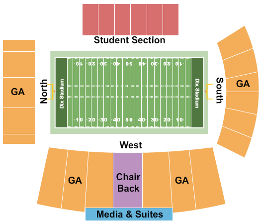 Dix Stadium Seating Chart