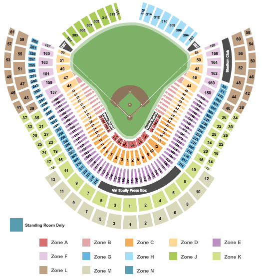 Dodgers Seating Chart With Rows