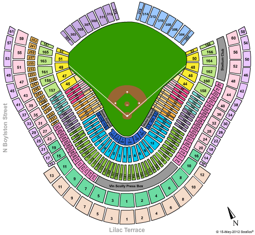 Dodger Seating Chart View