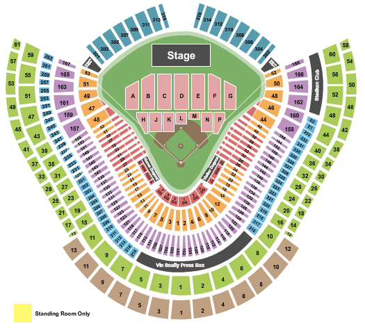 Dodger Stadium Seating Chart