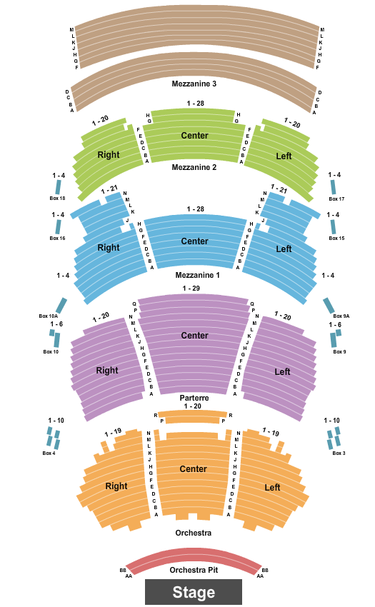 Dolby Theatre Map