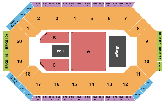 Lee's Family Forum Seating Chart: Endstage 4