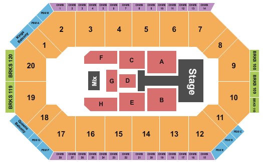 Lee's Family Forum Seating Chart: TobyMac