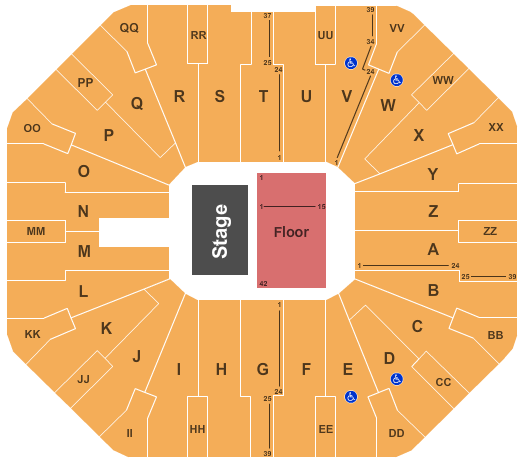 Cedar Park Center Concert Seating Chart